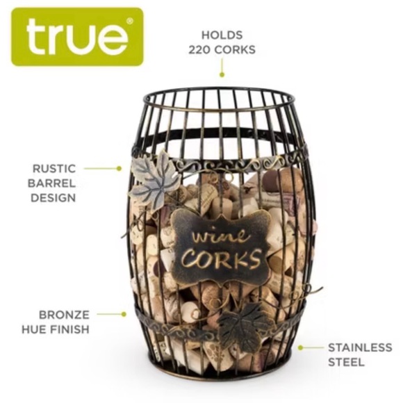 True Wine Other - True Wine Cork Holder Barrel